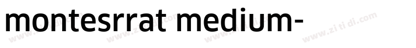 montesrrat medium字体转换